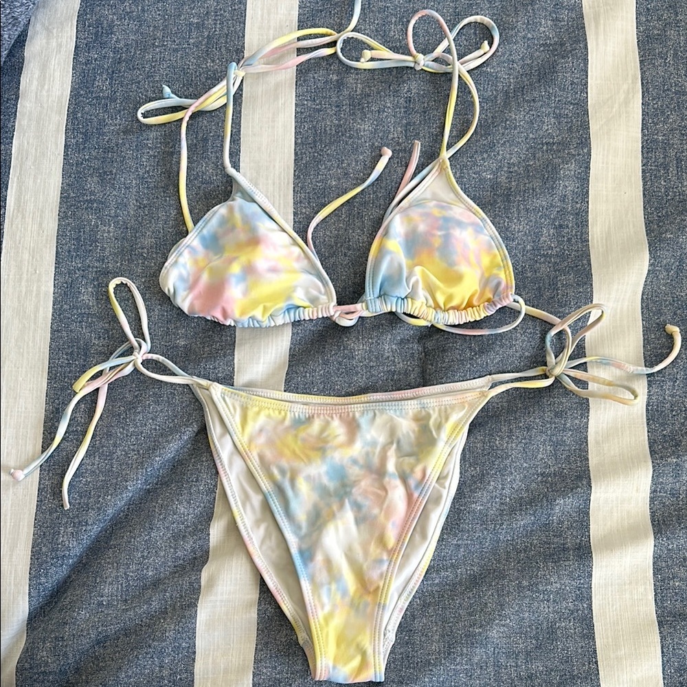 Tie-Dye Bikini Set